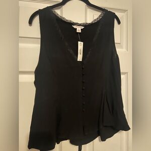 Joe Fresh Elegant Black Button-Down Blouse